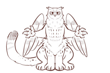 arm_tuft beak cheek_tuft facial_tuft feathered_wings feathers front_view fur looking_at_viewer male markings neck_tuft nude quadruped simple_background sitting solo spots spotted_body spotted_fur spotted_legs spotted_markings spotted_tail tail tail_markings tuft unsigned wings asnnonaka avian bird felid hybrid leopard mammal owl pantherine taur full-length_portrait monochrome portrait