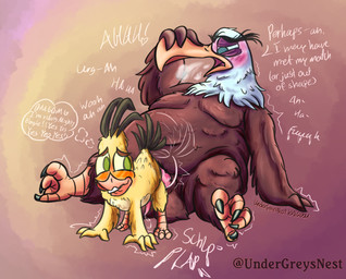 age_difference air_puff anal anal_penetration anthro balls balls_on_ground beak belly big_balls big_belly big_penis bite biting_lip biting_own_lip black_body black_feathers blush bodily_fluids brown_body brown_feathers claws curling_talons curling_toes dialogue doggystyle dripping duo excited feather_hands feathers feet fluffy_balls from_behind_position genital_fluids genitals gradient_background half-closed_eyes hand_on_beak head_feathers looking_at_another looking_at_partner looking_back looking_pleasured male male/male moobs motion_lines multicolored_body multicolored_feathers narrowed_eyes obese obese_anthro older_male onomatopoeia open_beak open_mouth orange_beak overweight overweight_anthro overweight_male penetration penis power_bottom precum precum_drip precum_on_penis precum_string propped_up self_bite sex simple_background sitting sitting_on_ground size_difference slim small_dom_big_sub sound_effects tail tail_feathers talons tapering_penis text thick_thighs thought_bubble tired toe_claws toes toony toony_eyes white_body white_feathers winged_arms wings yellow_body yellow_feathers younger_male undergreysnest angry_birds rovio_entertainment sega the_angry_birds_movie chuck_(angry_birds) mighty_eagle accipitrid accipitriform avian bird eagle colored dated english_text shaded signature watermark