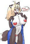 2020 5_fingers :d ahoge akuma_gaoru anthro asian_clothing big_breasts biped black_body black_ears black_fur black_nose black_tail blonde_eyebrows blonde_hair blue_clothing blue_dress blush breasts button_dress canid canine canis cheek_tuft chest_tuft clothed clothing countershade_legs countershade_torso countershading dark_ears dark_nose digital_media_(artwork) dipstick_tail dress east_asian_clothing eyebrow_through_hair eyebrows eyewear facial_tuft female female_anthro fingers fur futaba_channel gao-san glasses hair heart_maebari heart_pasties humanoid_hands japanese_clothing kazuhiro kemono light_body light_face light_inner_ear long_hair maebari mammal markings may_(futaba) monotone_clothing monotone_dress monotone_face monotone_hair monotone_inner_ear mostly_nude multicolored_body multicolored_fur open_clothing open_dress open_mouth open_smile pasties portrait raised_hand red_eyes simple_background skimpy smile solo tail tail_markings three-quarter_portrait translucent translucent_hair tuft two_tone_body two_tone_fur two_tone_tail unbuttoned white_background white_body white_countershading white_face white_fur white_inner_ear white_tail white_tail_tip wolf