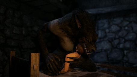 anthro anthro_penetrated bed big_breasts biped black_body black_fur bouncing_breasts breasts brown_hair cowgirl_position dominant duo female female_on_human female_on_top female_penetrated from_front_position fur furniture hair hand_on_back hand_on_leg hip_grab hug human_on_anthro human_penetrating human_penetrating_anthro inside interspecies larger_anthro larger_dom larger_female larger_penetrated male male/female male_on_anthro male_on_bottom male_penetrating male_penetrating_female night on_bed on_bottom on_top penetration penile penile_penetration penis_in_vagina sex sharp_teeth size_difference smaller_human smaller_male teeth vaginal vaginal_penetration helloanonmyoldfriend bethesda_game_studios microsoft mythology skyrim the_elder_scrolls skyrim_werewolf canid canine human mammal monster mythological_canine mythological_creature werecanid werecanine werecreature werewolf 16:9 3d_(artwork) 3d_animation animated cinema_4d_(artwork) digital_media_(artwork) hi_res high_framerate no_sound short_playtime video widescreen