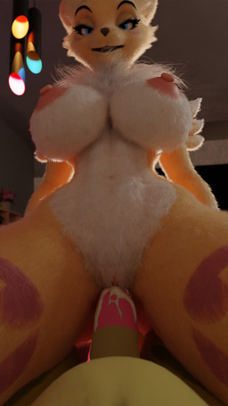 abs animal_genitalia anthro anthro_on_anthro anthro_on_bottom anthro_on_top anthro_penetrated anthro_penetrating anthro_penetrating_anthro anthro_pov areola bareback big_breasts blue_eyes blurred_background bodily_fluids breasts clitoris cowgirl_position cum cum_in_vagina cum_inside cum_on_penis digimorph digiphilia duo erection eyelashes faceless_character faceless_male female female_on_top female_penetrated first_person_view from_front_position fur genital_fluids genitals inside interspecies looking_at_viewer male male/female male_on_bottom male_penetrating male_penetrating_female male_pov navel neck_tuft nipples on_bottom on_top penetrating_pov penetration penile penile_penetration penis penis_in_vagina pink_areola pink_nipples pink_penis puffy_nipples sex sheath smile smiling_at_viewer thick_thighs tuft vaginal vaginal_penetration vulva wide_hips yellow_body yellow_fur yellow_sheath mrs_dexie furromantic_(modeler) bandai_namco digimon renamon_(furromantic) springy_(springycharna) canid canine digimon_(species) mammal renamon 2025 3d_(artwork) 4k 9:16 absurd_res digital_media_(artwork) hi_res