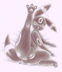 anus black_body black_fur feet female feral fur genitals looking_at_viewer pawpads paws presenting presenting_pussy pussy soles solo tail toes tongue tongue_out fullfolka nintendo pokemon eeveelution generation_2_pokemon mammal pokemon_(species) umbreon graphite_(artwork) hi_res traditional_media_(artwork)