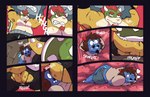 accidental_vore anal anal_penetration anal_vore anthro blue_body bottomwear clothing duo facial_hair fully_inside goatee hair male male/male male_penetrated pants penetration red_hair torn_bottomwear torn_clothing torn_pants vore yellow_body skipperz mario_bros mythology nintendo bowser dragon koopa mythological_creature mythological_scalie scalie