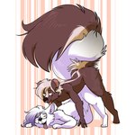ambiguous/ambiguous ambiguous_gender big_tail eyewear feral feral_on_feral glasses markings multi_nipple nipples striped_markings striped_tail stripes tail tail_markings conditional_dnp cupsofjade hammock_(cupsofjade) mammal mephitid skunk 1:1