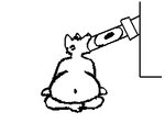 2011 4:3 animated anthro belly big_belly bump flipnote_studio food jelly_(food) low_res machine male short_playtime sitting solo swallowing vore wild_(wildside) wildside