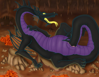 anus autopenetration cave clitoris female feral genitals horn lava long_neck looking_pleasured lying masturbation membrane_(anatomy) membranous_wings on_back open_mouth penetration sharp_teeth side_view solo spread_legs spreading stalactite tail tail_fetish tail_in_own_pussy tail_in_vagina tail_insertion tail_masturbation tail_play teeth tongue tongue_out vaginal vaginal_masturbation vaginal_penetration vulva wings mizzyam disney mythology sleeping_beauty_(1959) maleficent dragon mythological_creature mythological_scalie scalie digital_media_(artwork) hi_res