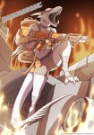 anthro bottomwear claws clothed clothed_anthro clothed_female clothing female fingers front_view gun harness holding_gun holding_object holding_ranged_weapon holding_weapon open_mouth ranged_weapon solo standing tail teeth tongue weapon lizet yip_(lizet) kobold scalie 2025 digital_media_(artwork) hi_res