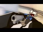 angry anthro car female gun gunshot handgun holding_gun holding_handgun holding_object holding_pistol holding_ranged_weapon holding_weapon inside_car inside_vehicle motion_blur motor_vehicle pistol police police_car police_vehicle ranged_weapon screaming screencap shooting shooting_gun solo vehicle violence weapon yelling piemations disney zootopia judy_hopps lagomorph leporid mammal rabbit 2d_animation 4:3 animated low_res short_playtime