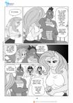 2017 anthro anthrofied breasts comic dialogue dragon ellipsis english_text equid equine female fluttershy_(mlp) friendship_is_magic hasbro hi_res male mammal monochrome my_little_pony mythological_creature mythological_equine mythological_scalie mythology pegasus pia-sama rainbow_dash_(mlp) scalie speech_bubble spike_(mlp) text url wings