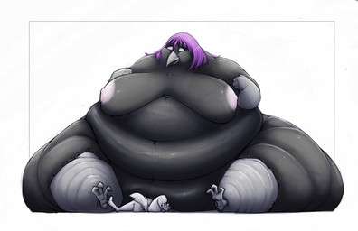 anthro beak belly belly_rolls big_belly duo eye_roll fat_rolls female female/female hair huge_belly huge_hips hyper hyper_belly hyper_hips immobile looking_pleasured micro morbidly_obese morbidly_obese_anthro morbidly_obese_female nipples non-mammal_nipples nude obese obese_anthro obese_female overweight overweight_anthro overweight_female purple_hair simple_background sitting sitting_on_another size_difference squish weight_difference white_background wide_hips blankwolf natasha_incubo samantha_corvo avian bird canid canine canis corvid corvus_(genus) coyote mammal oscine passerine raven 2021 digital_media_(artwork) unavailable_at_source