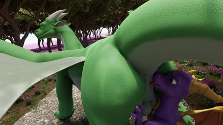 ambiguous_gender anal anus balls butt duo feral genitals male male/ambiguous oral raised_tail rimming sex tail tongue roxaszy98 no-name-no-problem_(modeler) activision mythology spyro_the_dragon enfrair spyro dragon mythological_creature mythological_scalie scalie 16:9 3d_(artwork) 4k absurd_res digital_media_(artwork) hi_res widescreen