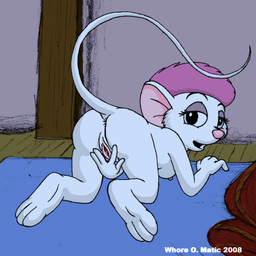 2008 breasts butt detailed_background disney female fur hair looking_at_viewer miss_bianca mouse nipples presenting presenting_hindquarters purple_hair pussy rodent solo the_rescuers white_fur whoreomatic
Rating: Explicit
Score: 5
User: APimpFromBuffalo
Date: November 02, 2012
