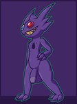 anthro balls big_balls flaccid genitals hole_in_chest male nude penis solo ikakins nintendo pokemon sage_(stiban) generation_3_pokemon hybrid_pokemon mega_evolution pokemon_(species) sableye 3:4 hi_res