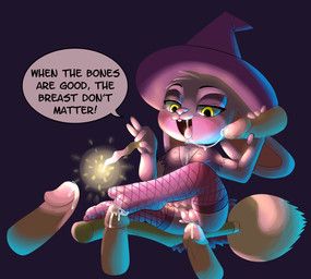 anthro bodily_fluids broom broom_riding buckteeth cleaning_tool clitoris clothed clothing cum cum_in_mouth cum_inside cum_on_feet cum_on_vulva cum_string dialogue disembodied_penis eyebrows feet female fishnet_clothing fishnet_legwear flat_chested foot_fetish foot_play footjob genital_fluids genitals group handjob hat head_tuft headgear headwear holding_object holidays humanoid_genitalia humanoid_penis legwear magic_user male male/female nipples no_underwear open_mouth penile penis pink_body pink_nose plantigrade sex simple_background sitting skimpy solo_focus speech_bubble teeth text tongue tuft vulva wand witch witch_costume witch_hat yellow_eyes young young_anthro young_female furnut halloween lagomorph leporid mammal rabbit 2020 absurd_res english_text hi_res