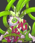 ahegao ambiguous_gender anal anal_penetration anthro ass_up bodily_fluids bound colored_cum cross-eyed cum curled_hair curled_tail duo female female/ambiguous genital_fluids green_goo group hair held_up long_hair looking_pleasured looking_up open_mouth penetration pinned sex sharp_teeth slime tail teeth tentacle_penetration tentacle_sex tentacles tongue tongue_out unusual_bodily_fluids unusual_cum unusual_genital_fluids vaginal vaginal_penetration wide_hips oopsie-gay canid canine canis domestic_dog goo_creature maltese mammal shiba_inu spitz toy_dog absurd_res hi_res