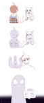 5_fingers accessory ahoge beverage biped chair choker cinnamon_bun clothed clothing eyebrows eyes_closed female fingers flower flower_in_hair food furniture hair hair_accessory happy holding_object jewelry laugh male necklace open_mouth panicked_look panicking pastry plant scared shadowy_figure shush simple_background sitting text threatening white_background gammainks nintendo pokemon dylan_(gammainks) mandy_(gammainks) them_(gammainks) valerie_(gammainks) ambiguous_species eevee generation_1_pokemon generation_3_pokemon human kirlia mammal pokemon_(species) 2025 absurd_res artist_name comic digital_media_(artwork) hi_res