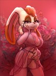 anthro clothing female flower fur lingerie looking_at_viewer plant solo yellow_body yellow_fur drxsmokey sega sonic_the_hedgehog_(series) vanilla_the_rabbit lagomorph leporid mammal rabbit