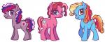 blue_body blue_eyes blue_fur cutie_mark female fur green_eyes group hair multicolored_hair orange_hair pink_body pink_fur pink_hair purple_body purple_eyes purple_fur purple_hair quadruped red_hair simple_background smile standing white_background needsmoarg4 hasbro my_little_pony newborn_cuties mom_cheerilee-scootaloo mom_dash pinkie_pie's_mom_(newborn_cuties) earth_pony equid equine horse mammal pony 2012 digital_media_(artwork) mother_(lore) parent_(lore)