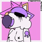 1:1 animated anthro anthro_penetrated blinking blue_eyes bodily_fluids butters_(theenyface) cally_(theenyface) cute_fangs deep_throat domestic_cat duo felid feline felis female female_penetrated fur genitals hair loop makeup male male/female male_penetrating male_penetrating_anthro male_penetrating_female mammal mascara oral oral_penetration orange_body orange_fur penetration penile penile_penetration penis penis_in_mouth pink_hair purple_penis running_makeup saliva sex short_playtime tagme tears teeth theenyface white_body x_nipples