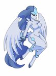 anthro breasts featureless_breasts female fingers fur hair looking_at_viewer nude simple_background solo white_background white_body wings tierafoxglove mythology palworld pocketpair equid equine frostallion mammal mythological_creature mythological_equine pal_(species) pegasus hi_res