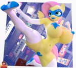 3d_(artwork) anthro anthrofied areola areola_slip barely_visible_genitalia barely_visible_pussy big_breasts blue_lips blue_lipstick breasts clothing digital_media_(artwork) equid equine female fluttershy_(mlp) forsaken_(artist) friendship_is_magic genitals hasbro hi_res legwear lips lipstick makeup mammal mask my_little_pony mythological_creature mythological_equine mythology nipple_outline pasties pegasus pussy solo thigh_highs titty_vixen titty_vixen_(character) wings