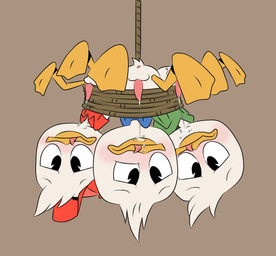 animal_genitalia animal_penis anthro anus arms_tied balls bdsm beak black_eyes blue_clothing blush bodily_fluids bondage bottomless bound bound_together captured clothed clothing cobondage cum cumshot dripping ejaculation gaping gaping_anus genital_fluids genitals green_clothing group hanging_upside_down hat headgear headwear hoodie leaking_cum leaking_precum looking_at_viewer looking_pleasured male male/male on_model orgasm orgasm_face penis precum precum_drip red_clothing restrained restrained_arms restraints rope rope_bondage shirt shota suspension suspension_bondage tongue tongue_out topwear trio upside_down young young_anthro young_on_young maseru disney ducktales ducktales_(2017) dewey_duck huey_duck louie_duck anatid anseriform avian bird duck 2021 digital_drawing_(artwork) digital_media_(artwork) traced brother_(lore) brothers_(lore) incest_(lore) sibling_(lore) triplets_(lore)
