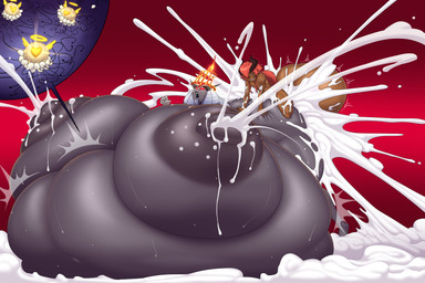 ahegao areola balls belly belly_expansion big_areola big_balls big_breasts big_butt big_nipples big_penis bodily_fluids breasts butt cum cum_in_vagina cum_inflation cum_inside dark_body duo emanata excessive_cum excessive_genital_fluids exclamation_point expansion feet female female_humanoid female_penetrated flash_emanata from_behind_position genital_fluids genitals heart_symbol huge_areola huge_balls huge_breasts huge_butt huge_nipples huge_penis huge_thighs humanoid_on_humanoid humanoid_penetrated humanoid_penetrating humanoid_penetrating_humanoid hyper hyper_areola hyper_balls hyper_breasts hyper_butt hyper_genitalia hyper_inflation hyper_nipples hyper_penis hyper_thighs impregnation inflation lactating larger_female larger_humanoid larger_penetrated looking_pleasured male male/female male_humanoid male_penetrating male_penetrating_female multiple_ova nipples not_furry nude nude_female nude_humanoid nude_male open_mouth ovum ovum_with_heart penetration penile penile_penetration penis perching_position sex size_difference smaller_humanoid smaller_male sperm_cell sweat sweaty_breasts thick_thighs tongue tongue_out unusual_ovum unusual_sperm_cell vaginal vaginal_penetration ber00 hazbin_hotel hellaverse fan_character sera_(hazbin_hotel) angel angel_humanoid demon demon_humanoid humanoid seraph_(angel) 2025 3:2 absurd_res hi_res