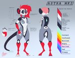 anthro female machine nude solo text astralynx astra_(astralynx) android mammal mouse murid murine rat robot rodent absurd_res english_text hi_res model_sheet