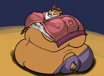 air_inflation anthro belly belly_expansion big_belly big_breasts body_inflation breasts expansion female huge_belly hyper hyper_belly inflation liquid_inflation nipples solo spherical_inflation tincrash disney talespin rebecca_cunningham bear mammal hi_res