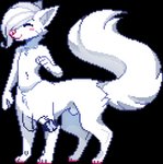 animal_genitalia blush blush_stickers eyes_closed fluffy fluffy_tail fully_sheathed fur genitals hair happy male medical_instrument scientific_instrument sheath simple_background solo tail transparent_background white_body white_fur white_hair vloic alyx_mcconville_(character) canid canid_taur canine canine_taur fox fox_taur mammal mammal_taur taur alpha_channel digital_media_(artwork) pixel_(artwork)