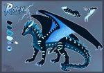 all_fours blue_eyes claws erection feral genitals horn knot penis simple_background thunder toe_claws wings rukifox mythology wings_of_fire dragon mythological_creature mythological_scalie scalie seawing_(wof) model_sheet