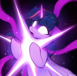 energy female feral glowing glowing_eyes horn light magic open_mouth solo star wings worried lerkfruitbat friendship_is_magic hasbro my_little_pony mythology twilight_sparkle_(mlp) equid equine mammal mythological_creature mythological_equine winged_unicorn hi_res