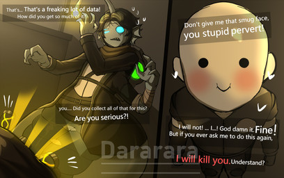 3_arms 3_eyes anthro blinded bottomless bribe clothed clothing curvy_figure dialogue dialogue_box duo male male/male multi_arm multi_eye multi_limb requesting sex_request speech_box split_form talking_to_viewer text thick_thighs wide_hips da_ra_ra_ra pressure_(roblox) sebastian_solace_(pressure) anglerfish anglerfish_merfolk aquatic fish merfolk absurd_res artist_name english_text hi_res