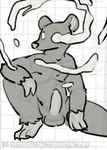 anthro arm_on_knee balls bodily_fluids fur genitals grey_body grey_fur male no_pupils penis relaxing solo tears daverage weltraum_rausch_(sigmand) mammal murid murine rat rodent sketch