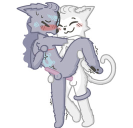 anal anal_penetration anthro belly black_nose blush bodily_fluids butt countershade_face countershade_fur countershade_torso countershading duo eye_patch eyes_closed eyewear fluffy from_behind_position front_view fur fur_markings genitals glowing glowing_markings grey_body grey_fur hair hand_on_chest hand_on_hip hand_on_leg happy happy_sex head_tuft long_hair looking_pleasured male male/male male_on_bottom male_on_top markings mastectomy_scar moan nude nude_male on_bottom on_one_leg on_top open_mouth pawpads paws penetration penile penile_penetration penis raised_leg scar sex short_hair smile spread_legs spreading standing standing_sex sweat tail tail_coil tremble_spikes tuft white_belly white_body white_fur nobuddy the_battle_cats d'arktanyan_(the_battle_cats) d'artanyan_(the_battle_cats) domestic_cat felid feline felis mammal hi_res trans_(lore) trans_man_(lore)