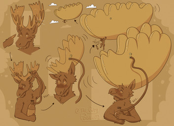 air_valve anthro antler_inflation bad_end balloon balloon_fetish blush floating floating_away helium helium_inflation helium_tank hose hose_inflation inflatable inflating_object inflation male onomatopoeia simple_background solo sound_effects text thegaypossum deer mammal moose new_world_deer absurd_res hi_res