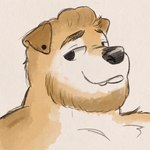 facial_hair male profile solo inkyflush canid canine canis domestic_dog mammal 1:1 absurd_res hi_res icon