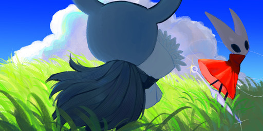2_horns ambiguous_gender biped black_arms black_eyes black_legs cloak clothed clothing cloud day duo empty_eyes grass grass_field holding_melee_weapon holding_object holding_pillow holding_weapon horn looking_at_another melee_weapon outside pillow plant red_cloak red_clothing sky standing thread weapon remanstarronly hollow_knight_(franchise) team_cherry hornet_(hollow_knight) the_knight_(hollow_knight) arthropod vessel_(species) 2025 hi_res female_(lore) half_sister_(lore) sibling_(lore) sister_(lore)