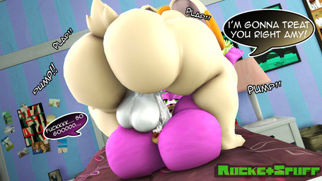 anthro anus balls bed big_balls big_butt big_penis bodily_fluids butt cellulite dialogue duo female from_front_position furniture genital_fluids genitals gynomorph huge_butt intersex intersex/female larger_female looking_pleasured lying lying_on_bed mating_press on_back on_bed penetration penis plap sex size_difference smaller_female sound_effects speech_bubble spread_legs spreading text thick_thighs vaginal vaginal_fluids vaginal_penetration rocketspuff sega sonic_the_hedgehog_(series) amy_rose vanilla_the_rabbit eulipotyphlan hedgehog lagomorph leporid mammal rabbit absurd_res english_text hi_res