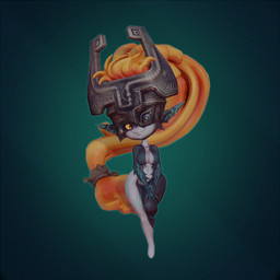 breasts clothing featureless_breasts female fused_shadow gesture hand_gesture headgear headwear humanoid_pointy_ears markings not_furry one_eye_obstructed pointing pointy_ears simple_background solo yellow_sclera nintendo the_legend_of_zelda twilight_princess midna humanoid imp twili 1:1 3d_(artwork) animated digital_media_(artwork) turntable_(animation)