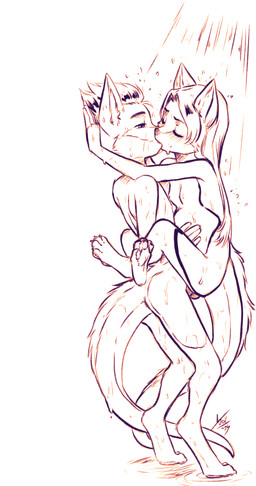 abdominal_bulge ambiguous_penetration anthro anthro_on_anthro anthro_penetrated anthro_penetrating anthro_penetrating_anthro bathing blush breasts brother_penetrating_sister digitigrade duo eyes_closed female female_penetrated fur hair kissing leg_wrap male male/female male_penetrating male_penetrating_female navel nipples nude nude_female nude_male pawpads penetration pregnant pregnant_sex sex showering small_breasts stand_and_carry_position standing standing_sex water wet young young_anthro young_female young_male young_on_young aogami mythology kain_rune-fang katey_rune-fang canid canine fox hybrid mammal mythological_creature 2025 absurd_res hi_res line_art brother_(lore) brother_and_sister_(lore) incest_(lore) sibling_(lore) sister_(lore)