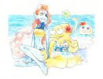 anthro beach blue_body blue_skin clothing eye_patch eyewear female female/female group hair hair_over_eye humanoid_on_anthro long_hair one_eye_obstructed partially_submerged sea seaside smile water yellow_body yellow_skin jamjyamoon undertale undertale_(series) alphys onionsan undyne animal_humanoid cephalopod fish fish_humanoid humanoid lizard marine marine_humanoid mollusk reptile scalie