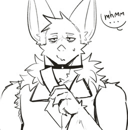 anthro big_muscles biped black_choker black_eyes black_jewelry black_necklace choker jewelry male muscular muscular_anthro muscular_male necklace solo speech_bubble text king_slabu bat mammal 2025 english_text hi_res sketch