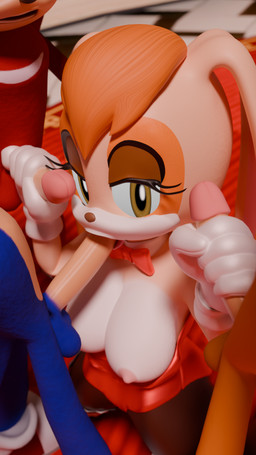 anthro bent_legs blowjob_face bunny_costume casino clothing clothing_bow costume fellatio female group group_sex handjob male male/female oral penile sex ssawnds sega sonic_the_hedgehog_(series) knuckles_the_echidna miles_prower sonic_the_hedgehog vanilla_the_rabbit canid canine echidna eulipotyphlan european_hedgehog fox hedgehog lagomorph leporid mammal monotreme rabbit red_fox true_fox 3d_(artwork) 9:16 digital_media_(artwork) hi_res
