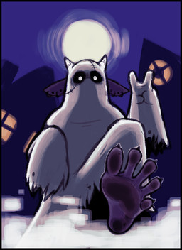 anthro black_border border dirty dirty_feet disguise feet foot_fetish holidays male solo spread_toes toes dondon halloween don_(dondon) ghost spirit