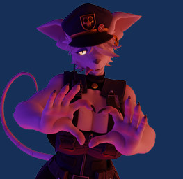 anthro big_breasts breasts cleavage clothed clothing female freckles fur gesture hair heart_gesture heart_symbol looking_at_viewer police police_hat police_uniform rat_tail solo tail tongue tongue_out uniform white_body white_fur white_hair justb3njo warfaremachine_(modeler) officer_flint_(foresttherotten) warfare_flint mammal murid murine rat rodent 3d_(artwork) alpha_channel digital_media_(artwork) english_description