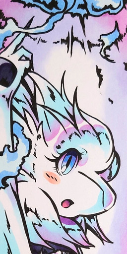 anthro anthrofied blue_eyes blush breasts claws eyelashes featureless_breasts featureless_crotch female fur hair navel open_mouth solo white_body white_fur white_hair 025aki mythology nintendo pokemon dragon furred_dragon furred_scalie generation_5_pokemon legendary_pokemon mythological_creature mythological_scalie pokemon_(species) reshiram scalie 2023 absurd_res dated hi_res long_image signature tall_image