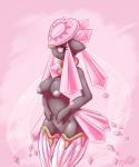 anthro areola big_breasts breasts crystal diamond_(gem) female gem genitals hair nipples nude open_mouth pink_eyes pokemorph pussy simple_background solo latiar nintendo pokemon elemental_creature gem_creature generation_6_pokemon legendary_pokemon mega_diancie mega_evolution mineral_fauna pokemon_(species) 5:6 hi_res