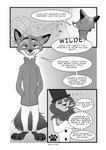 2020 absurd_res anthro barefoot benjamin_clawhauser bodily_fluids canid canine canis cheetah clothed clothing comic dialogue dipstick_ears disney dot_eyes elephant elephantid english_text feet felid feline fox francine_pennington fully_clothed fur greyscale group half-closed_eyes hat headgear headwear hi_res lion mammal monochrome multicolored_ears narrowed_eyes nick_wilde officer_fangmeyer open_mouth open_smile pantherine proboscidean qalcove red_fox smile speech_bubble sweat sweatdrop text tiger top_hat true_fox wolf zootopia