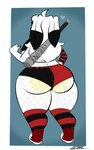 anthro butt female rebeccas solo lot_par lagomorph leporid mammal rabbit 5:8 hi_res